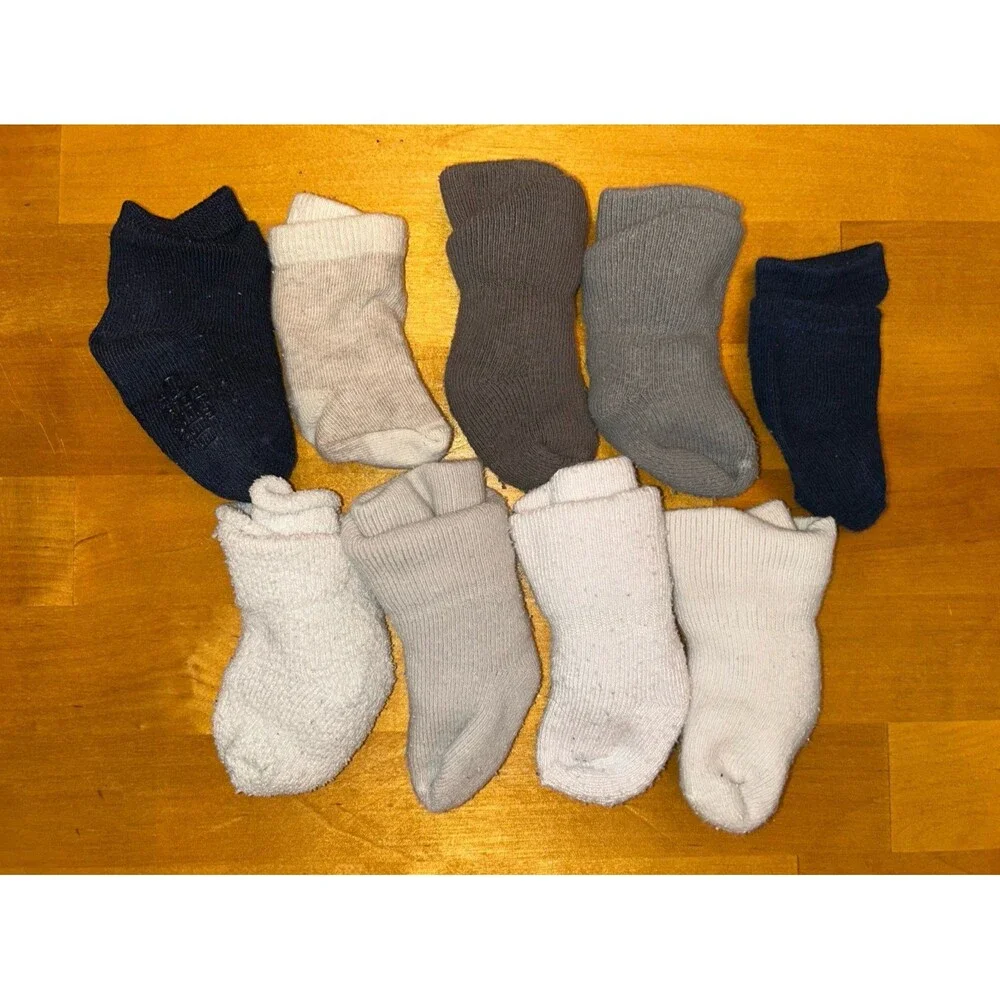 Baby Boy Socks 9 Pairs 0-6 Months
